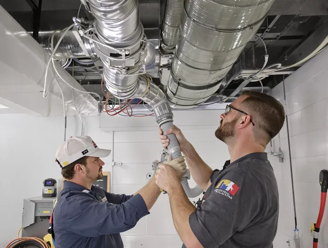 Grafton Air Duct Cleaning technician performing thorough AC duct cleaning in Grafton