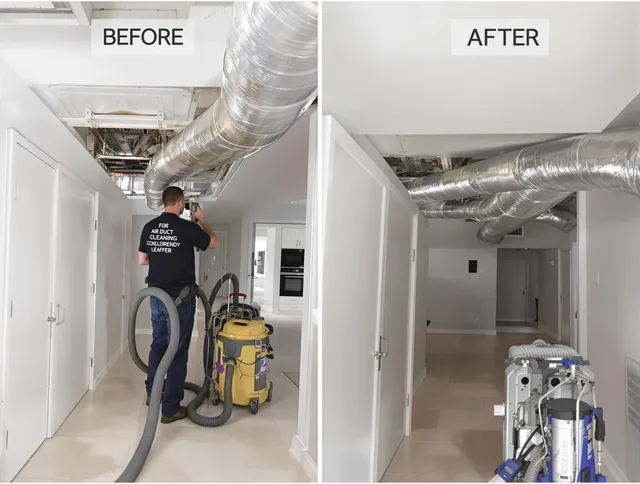 Grafton Air Duct Cleaning professional performing thorough air duct cleaning in Grafton