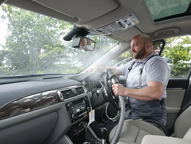 Grafton Air Duct Cleaning specialist performing professional car duct cleaning in Grafton